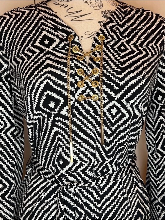 MICHAEL Michael Kors Chain Lace-up Dress MICHAEL Michael Kors Chain Lace-up Dress
